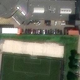 Sand Volleyball Court — aerial view