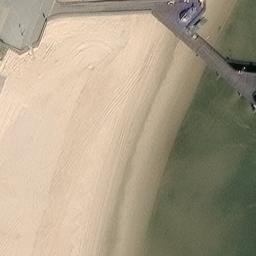 Sand Volleyball Court — aerial view