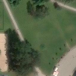 Sand Volleyball Court — aerial view