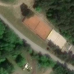 Sand Volleyball Court — aerial view