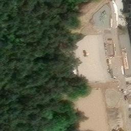Sand Volleyball Court — aerial view