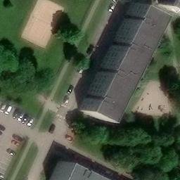 Sand Volleyball Court — aerial view