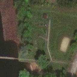 Sand Volleyball Court — aerial view