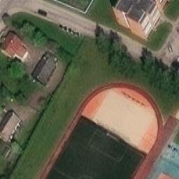 Sand Volleyball Court — aerial view