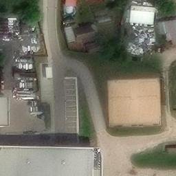 Sand Volleyball Court — aerial view