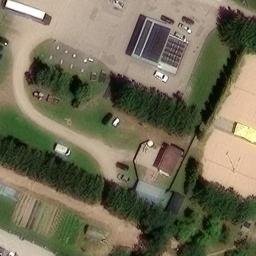 Sand Volleyball Court — aerial view