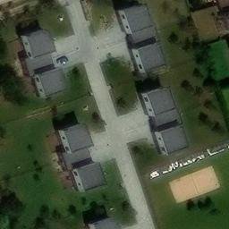 Sand Volleyball Court — aerial view