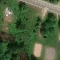 Sand Volleyball Court — aerial view