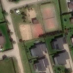 Sand Volleyball Court — aerial view