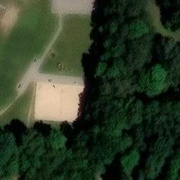 Sand Volleyball Court — aerial view
