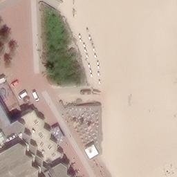 Sand Volleyball Court — aerial view