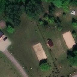 Sand Volleyball Court — aerial view