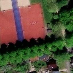 Sand Volleyball Court — aerial view