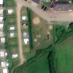 Sand Volleyball Court in Wisch, Schleswig-Holstein — aerial view