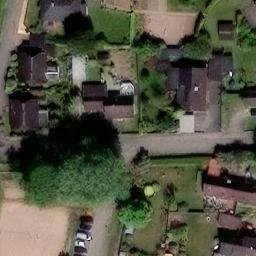 Sand Volleyball Court, Kropp — aerial view