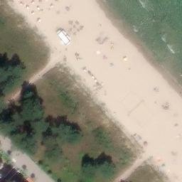 Binz Beach Volleyball Court — aerial view