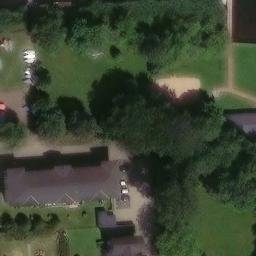 Sand Volleyball Court, Friedrichstadt — aerial view