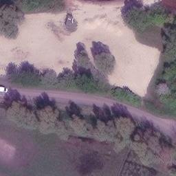Sand Volleyball Court in Barth, Mecklenburg-Vorpommern — aerial view