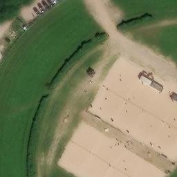 Sand Volleyball Court, Kiel — aerial view
