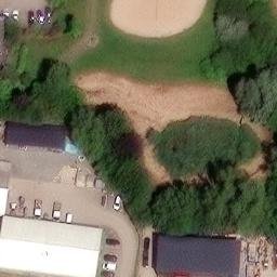 Sand Volleyball Court, Schönkirchen — aerial view