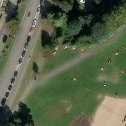 Sand Volleyball Court, Kiel — aerial view