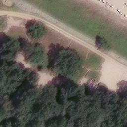 Sand Volleyball Court, Hohwacht (Ostsee) — aerial view