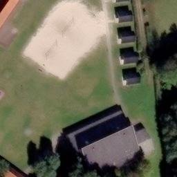 Sand Volleyball Court, Sankt Peter-Ording — aerial view