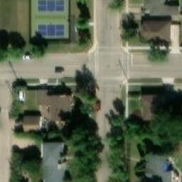 Town of Bonnyville Beach Volleyball Court #2 — aerial view