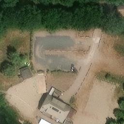 Sand Volleyball Court in Ostseebad Dierhagen, Mecklenburg-Vorpommern — aerial view