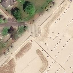 Sand Volleyball Court, Grömitz — aerial view