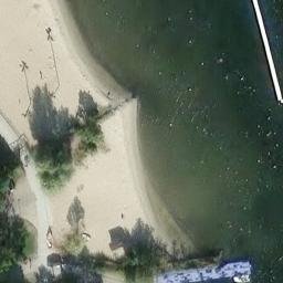 Sand Volleyball Court, Rostock — aerial view