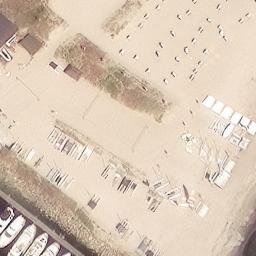 Sand Volleyball Court, Grömitz — aerial view