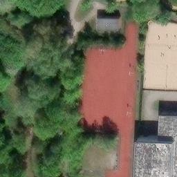 Ostseeviertel (Parkseite) Beach Volleyball Court — aerial view