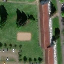 Sand Volleyball Court, Greifswald — aerial view