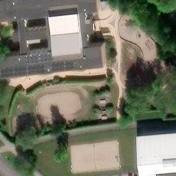 Sand Volleyball Court, Greifswald — aerial view