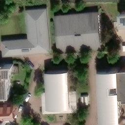 Grass Volleyball Court, Greifswald — aerial view