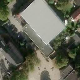 Sand Volleyball Court in Neumünster, Schleswig-Holstein — aerial view