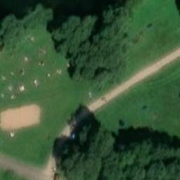 Sand Volleyball Court — aerial view