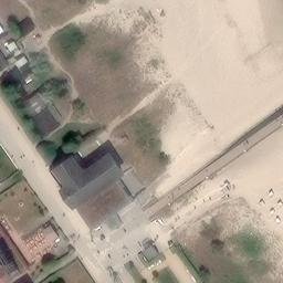 Sand Volleyball Court — aerial view