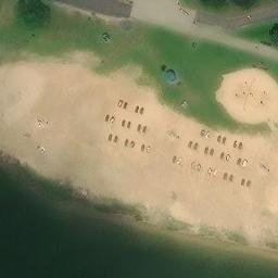 Sand Volleyball Court — aerial view