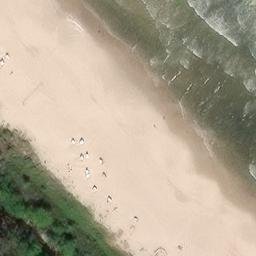 Sand Volleyball Court — aerial view