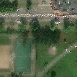 Sand Volleyball Court — aerial view