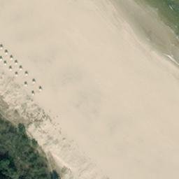 Sand Volleyball Court — aerial view