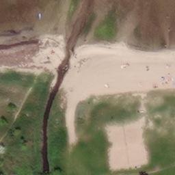 Sand Volleyball Court, Zierow — aerial view