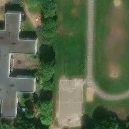 Grass Volleyball Court — aerial view