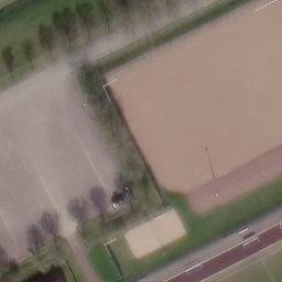 Sand Volleyball Court in Selmsdorf, Mecklenburg-Vorpommern — aerial view