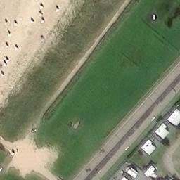 Grass Volleyball Court, Cuxhaven — aerial view