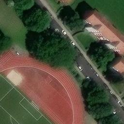 Sand Volleyball Court, Lübeck — aerial view