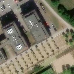 Sand Volleyball Court, Lübeck — aerial view