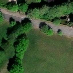 Sand Volleyball Court in Kisdorf, Schleswig-Holstein — aerial view